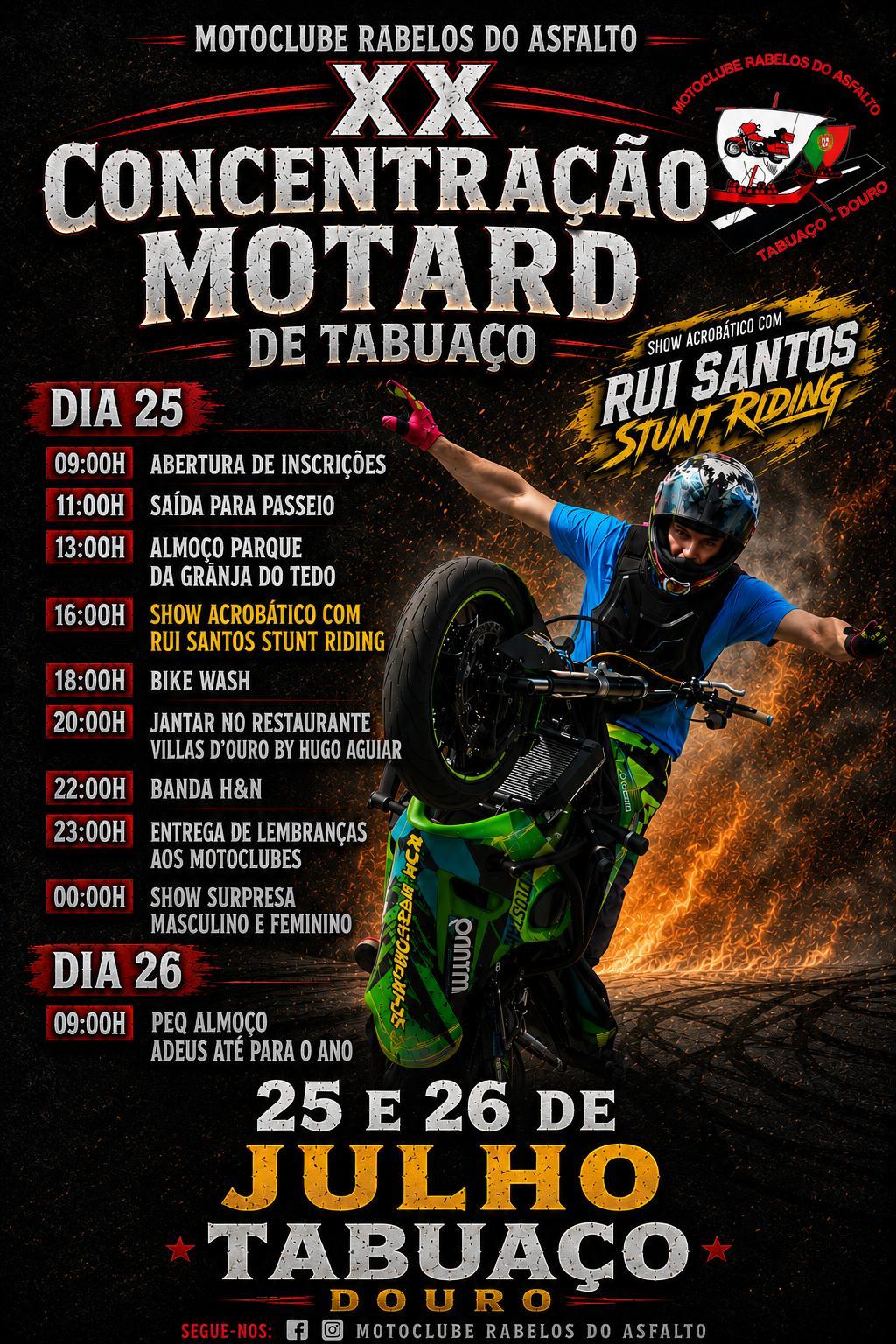 XX Concentração Motard de Tabuaço — 25 e 26 Julho
